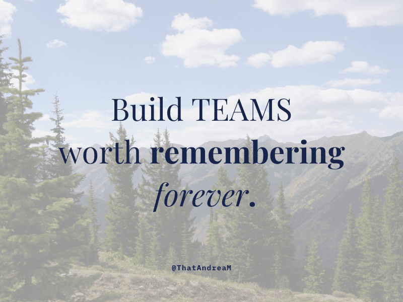 The team that changed how I lead